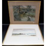 JOHN THOMAS RICHARDSON (1860-1942) 'The Dodman from Gerrans Bay' Watercolour Signed, inscribed and