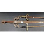 Three various ornate swords