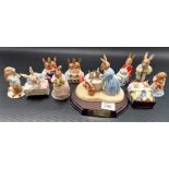 Ten various Royal Doulton 'Bunnykins' figures, boxed