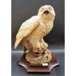 Aynsley model 'The Great Snowy Owl', modelled by John Aynsley, signed, printed marks to the base,