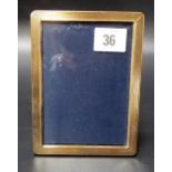 Modern silver engine turned rectangular photograph frame, height 5.75in