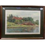 KEN HOWARD R.A. Shrewsbury School Colour print Signed and editioned 376/500 in pencil 12in x 17.5in