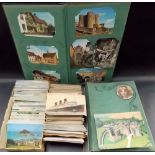Quantity of postcards; together with three empty postcard albums