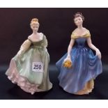 Two Royal Doulton lady figures 'Fair Lady' H.N.2193 and 'Melanie' H.N. 2271 (2).