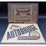 Early 20th Century American autobridge playing board.