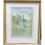 SAMUEL JOHN LAMORNA BIRCH Pond with Trees Watercolour Signed 14in x 10in