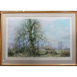 DAVID SHEPPHERD 'This England' Colour print Signed in pencil, blind stamp, 22in x 34in