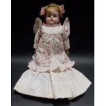 German porcelain composition doll by Otto Dressel, height 12in.