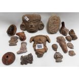 A collection of Mexican Teotihuacan pottery fragments