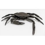 Japanese Meiji period bronze articulated crab, width overall 9in (1 claw missing)