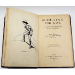 BOOK - BADEN-POWELL, R.S.S. - 'Scouting for Boys, a Handbook for Instruction in Good Citizenship'
