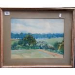 B. FROST - Landscape, Watercolour, signed and dated 1925, 10.5in x 14.5in; together with three other