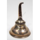 George III Irish silver wine funnel, Dublin 1807, maker's mark worn, height 4in approx.