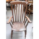 Comb back Windsor armchair.