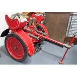 Rare 20th Century horse drawn fire engine by Merryweather and for the Hotham Hall Fire Brigade,