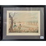 Set of four 19th Century hand-coloured game shooting prints, engraved & drawn by R. Havett Junior,