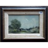 20TH CENTURY SCHOOL - Landscape, Oil on Canvas, indistinctly signed and dated 1926, 7in x 11.25in