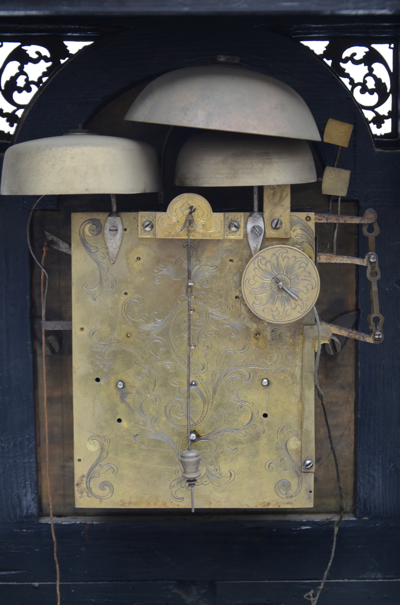 A wooden table clock, Antony Moltzer in Wien (18x30x55cm) - Image 4 of 4