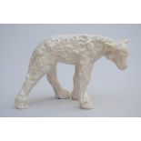 Domien Ingels: ceramic sculpture 'lamb' (26x12x18cm)