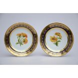 A pair of porcelain plates, Empire (22cm)