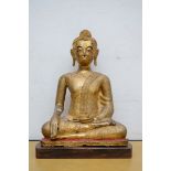 A gilded bronze Thai buddha (*) (58cm)