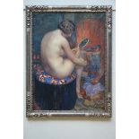 Edmond de Maertelaere: painting (o/c) 'nude' (95x130cm)