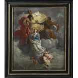 Anonymous (17th century): painting (o/c) 'ascension' (69x82cm)