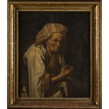 Anonymous (17/18th century): painting (o/c) 'old lady' (65x77cm)