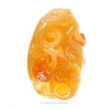 A Chinese agate carving