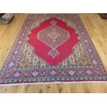 A northwest Persian Tabriz carpet 35x250cm