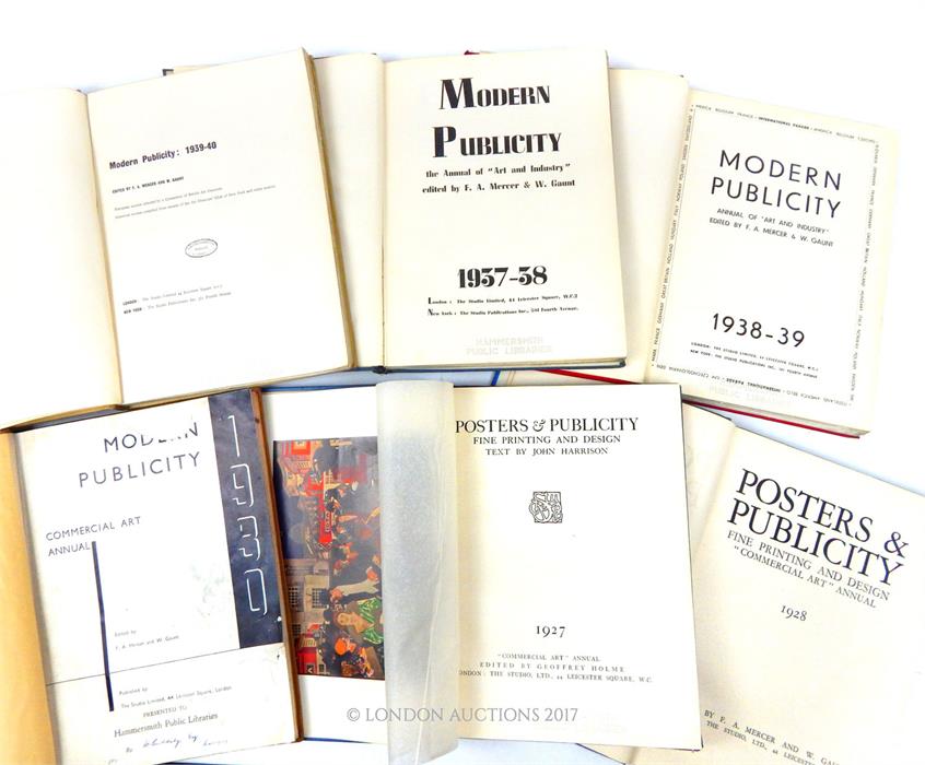 Mercer & Gaunt ed. six editions of "Modern Publicity" from 1927-28 and 1939-40; pub. The Studio, - Image 2 of 3