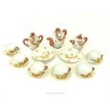 A 21 piece, Chinese porcelain, tea set