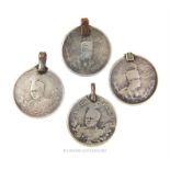 Four Persian silver coins