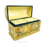 An Indian hand painted correspondence box