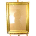 A large, rectangular, gilt frame