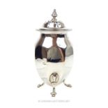 A sterling silver sugar caster