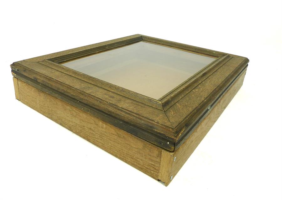 An oak jeweller's tabletop cabinet - Image 2 of 2