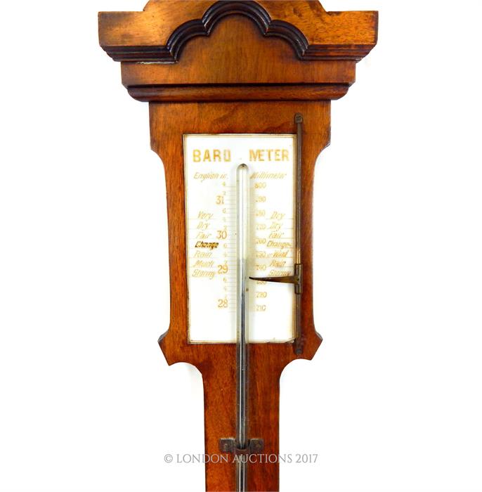 A Gerorgian mahogany stick barometer