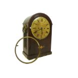 A late 18th century mahogany double fusee bracket clock