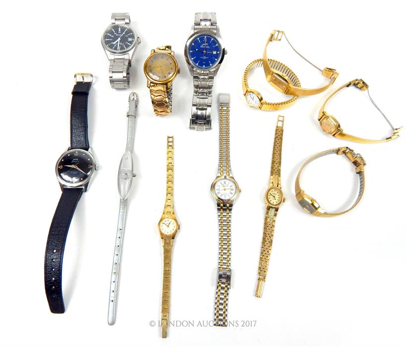 A collection of wristwatches