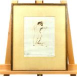 Edgar Lander, (British), 1872-1958, A 1920's etching of a nude entitled 'Sleep'