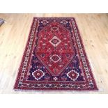 An extremely fine South Western Qashqai carpet; 270 x 170