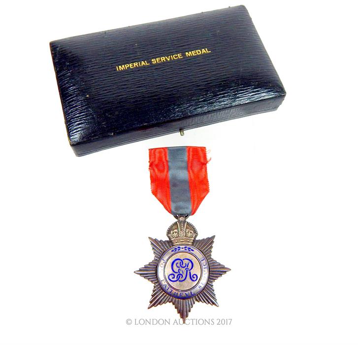 A George V issue Imperial Service Medal - Image 2 of 3