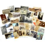 24 early 20th century postcards including some of WW1 german soldiers together with some Carte de