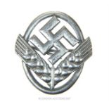 A WW2 German Womens' RAD cap badge.