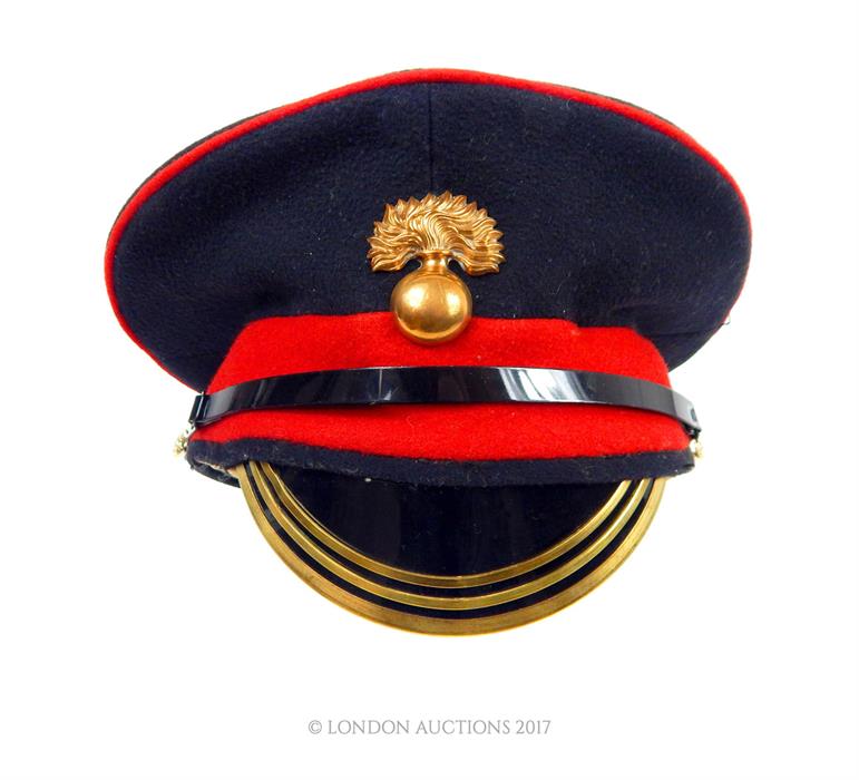 A Grendier Guards, Colour Sergant cap, with cap badge.