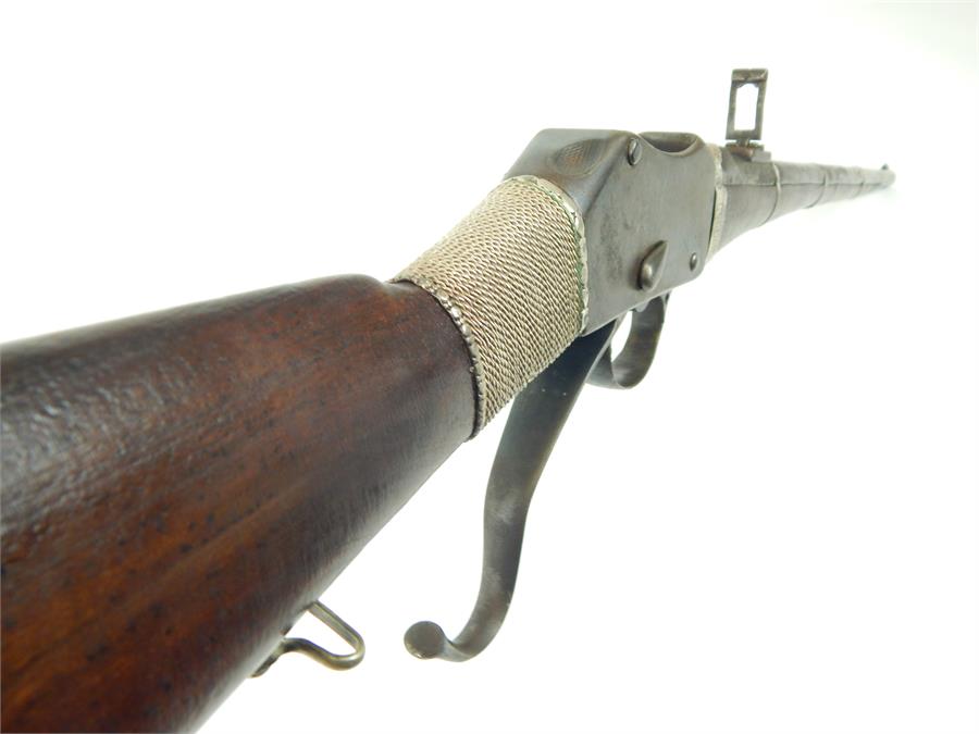 A Martini Henry Carbine rifle with eastern style decoration. - Image 2 of 2