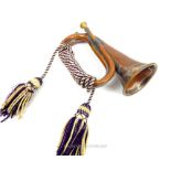 A Besson & Co. bugle with cord.