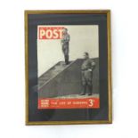A December 16, 1939 Picture Post front cover featuring Hitler and Goering; framed.