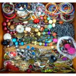 A large quantity of costume jewellery